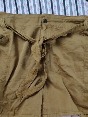 Old Navy Tan Skirt with Front Tie Detail